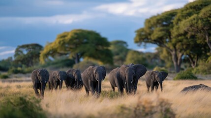 A conservation team using GPS trackers to monitor elephant migration routes, digital maps updating in real time as herds move across savannah landscapes. cinematic color correction, natural uneven