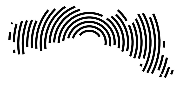 Symbol Map of the Region Ortadogu Anadolu (Turkey) showing the region with a black spiral line