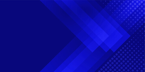 Abstract Blue Business Background with Dynamic Diagonal Lines and Halftone Dot Patterns