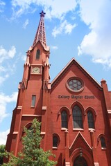 Calvary Baptist Church building, a progressive Baptist church in the Chinatown neighborhood in Washington, D.C.