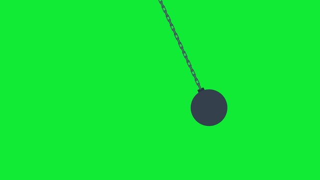Pendulum Ball Icon Animation for Physics Motion Demonstration