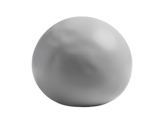 Obraz premium A single white egg sits atop a clean and plain surface, perfect for food photography or design concepts