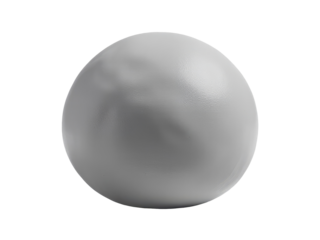 A single white egg sits atop a clean and plain surface, perfect for food photography or design concepts