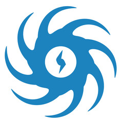 Spinning Energy Spiral Logo Concept Vector Design