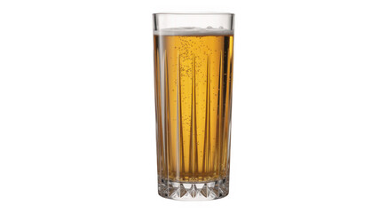 Tall glass of beer drink beverage isolated on a transparent background