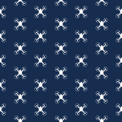 Agriculture landscape drone seamless pattern isolated on white background