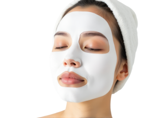 A woman wearing a white mask, unknown intentions