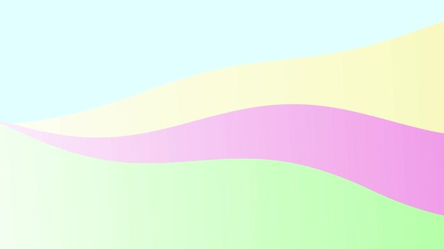 Abstract colorful wave background vector design with flowing rainbow shapes