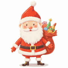 santa claus with gifts
