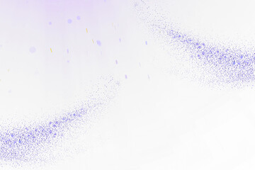 Abstract purple nebula with glowing particles and stars isolated on transparent background © APmit