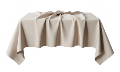 White cloth draped over draped fabric mysterious isolated on a transparent background
