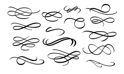 Flourish Pack Design Elegant Element Calligraphy Vector  © trezen