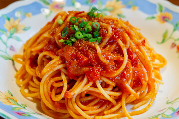 トマトソーススパゲッティ