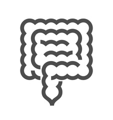 Intestine elegant icon in bold line
