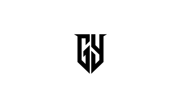 GY initial letters logo or GY monogram