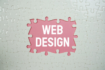 Jigsaw puzzle with a missing piece with 