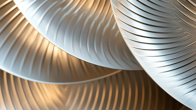 Elegant curves and parallel lines create a mesmerizing abstract design, enhanced by soft golden light and subtle textures. Modern art at its best, stylish and sophisticated.