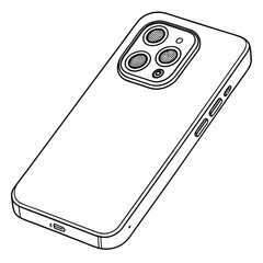 Modern smartphone with quad camera setup