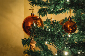 Christmas theme with gifts and decorations