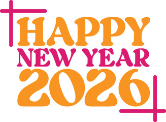 Fototapeta premium Happy New Year Svg
