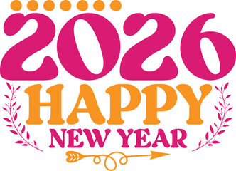 Happy New Year  Svg