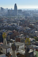Vista da cidade de Barcelona na Espanha