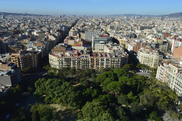 Vista da cidade de Barcelona na Espanha