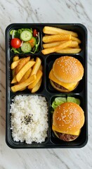 A delicious meal of grilled chicken breast and vegetable sandwiches served on a plate with fresh lettuce, tomato, and cheese on a baked bun for a healthy lunch or dinner