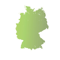 Map of Germany, sign silhouette. World Map Globe. Vector Illustration isolated on white background. Europe continent.