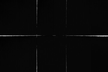 Black folded paper texture background