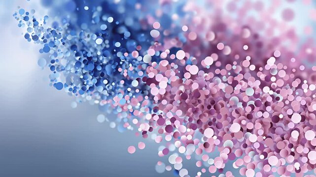 Abstrakter Partikel- und Bokeh-Hintergrund in sanften Farben