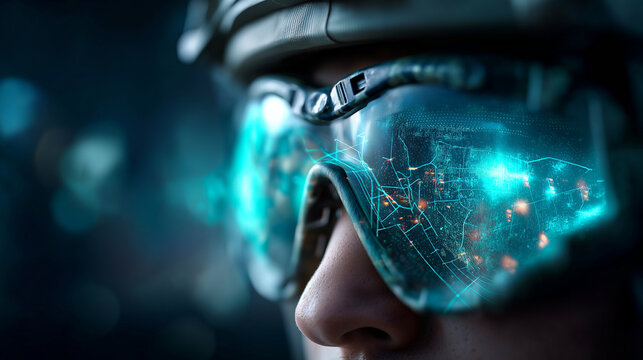 Military faceless analysts leverage 3D holographic mapping tech for enhanced reconnaissance and surveillance in strategic operations, defocused defense intelligence, tactical visua