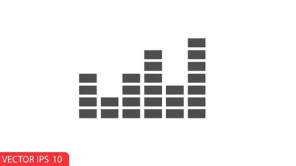Visual Symphony: A representation of audio sound wave, a captivating visualization of sound. Revealing the dynamics of frequencies in a simple graphic.