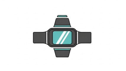 Smartwatch: Sleek design of smartwatch, symbolizing connectivity and innovation, ready to track time and tasks seamlessly.