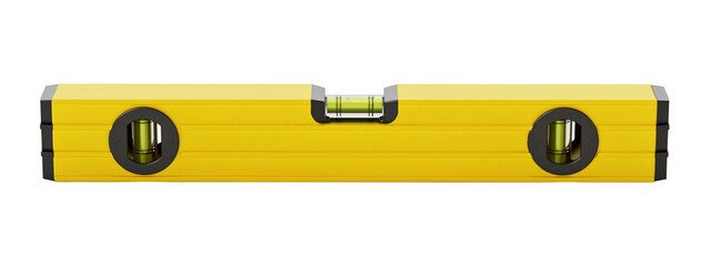 Water level on transparent background. 3D illustration