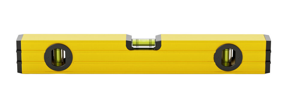 Water level on transparent background. 3D illustration