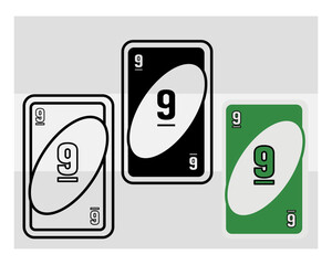 Card Game, Game Night, Family Party Game, Playing Card Game, Family Board Game, Silhouette, Cards Fun Game, Outline, Clipart,