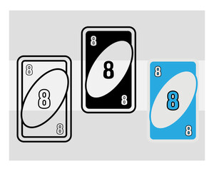 Card Game, Game Night, Family Party Game, Playing Card Game, Family Board Game, Silhouette, Cards Fun Game, Outline, Clipart,