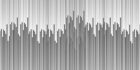 Black radial comics style lines, Straight Vertical Lines, isolated on white background. Speed abstract. Vector illustration © Dul