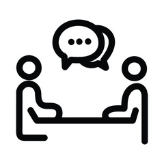 People Talking Conversation Icon