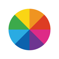 Obraz premium multicolored circle color palette