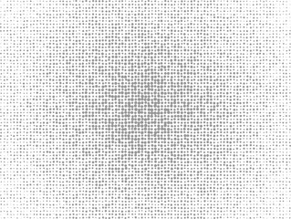 Abstract dotted texture vector background. Radial fade halftone pattern with small dots.