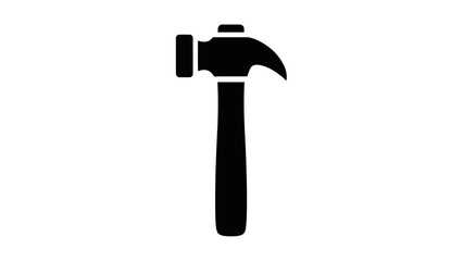 Minimalistic Hammer Icon Representation for Tool and Hardware Symbols