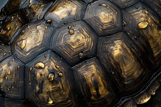 Abstract turtle shell pattern macro photography