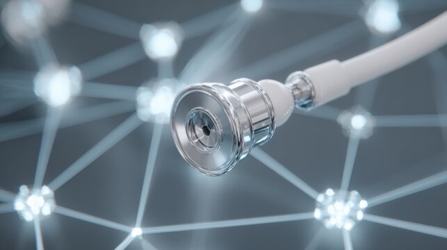 Futuristic healthcare technology and network connections - Powered by Adobe