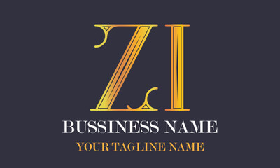 ZI Z zi initial logo | initial based abstract modern minimal creative logo, vector template image. luxury logotype logo, real estate homie logo. typography logo. initials logo