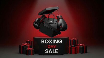 Black Friday Boxing Day sale with luxury gifts and boxing gear