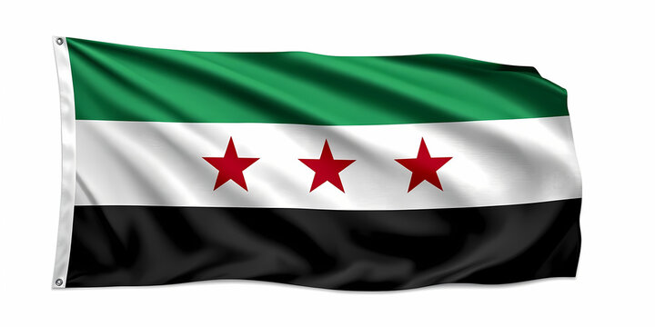 Flag of the autonomous administration of north and east syria illustration