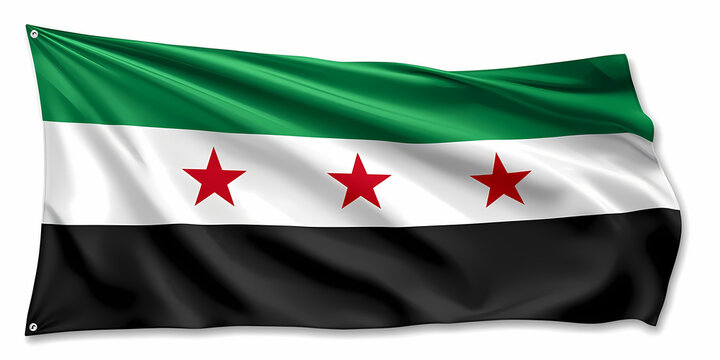 Flag of the autonomous administration of north and east syria illustration