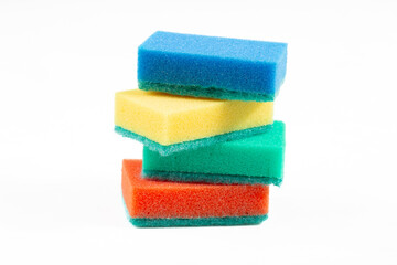 Sponges for washing dishes. Kitchen and household accessories.